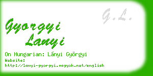 gyorgyi lanyi business card